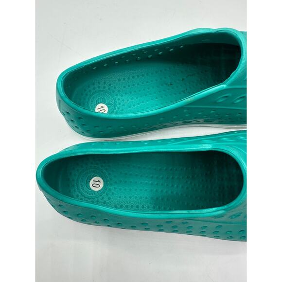 NWOT Native womens 10 mens 8 Jefferson perforated casual slip on shoes Green - Picture 3 of 4